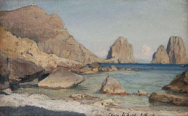 Albert Hertel Capri France oil painting art